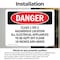 Signmission Class 1 Div 2 Hazardous Location All Electrical Danger Sign, Vinyl Decal, 10in W x 7in L, 2PK OS-2PACK-DS-D-710-L-2281 - alternate 2